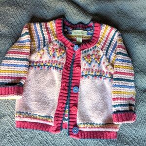 Matilda Jane Colorful Striped Toddler Cardigan